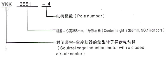 YKK系列(H355-1000)高压YJTFKK6303-8-1120KW三相异步电机西安泰富西玛电机型号说明